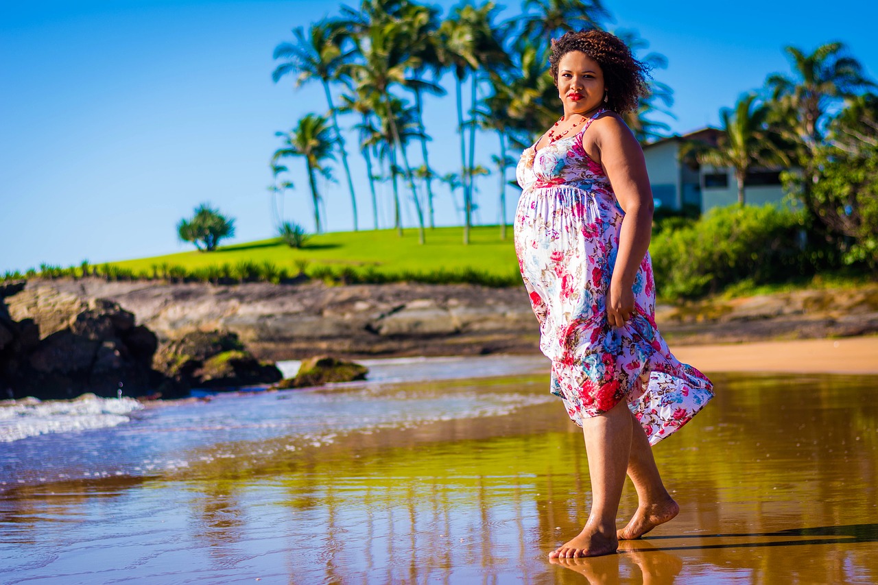 woman at the beach